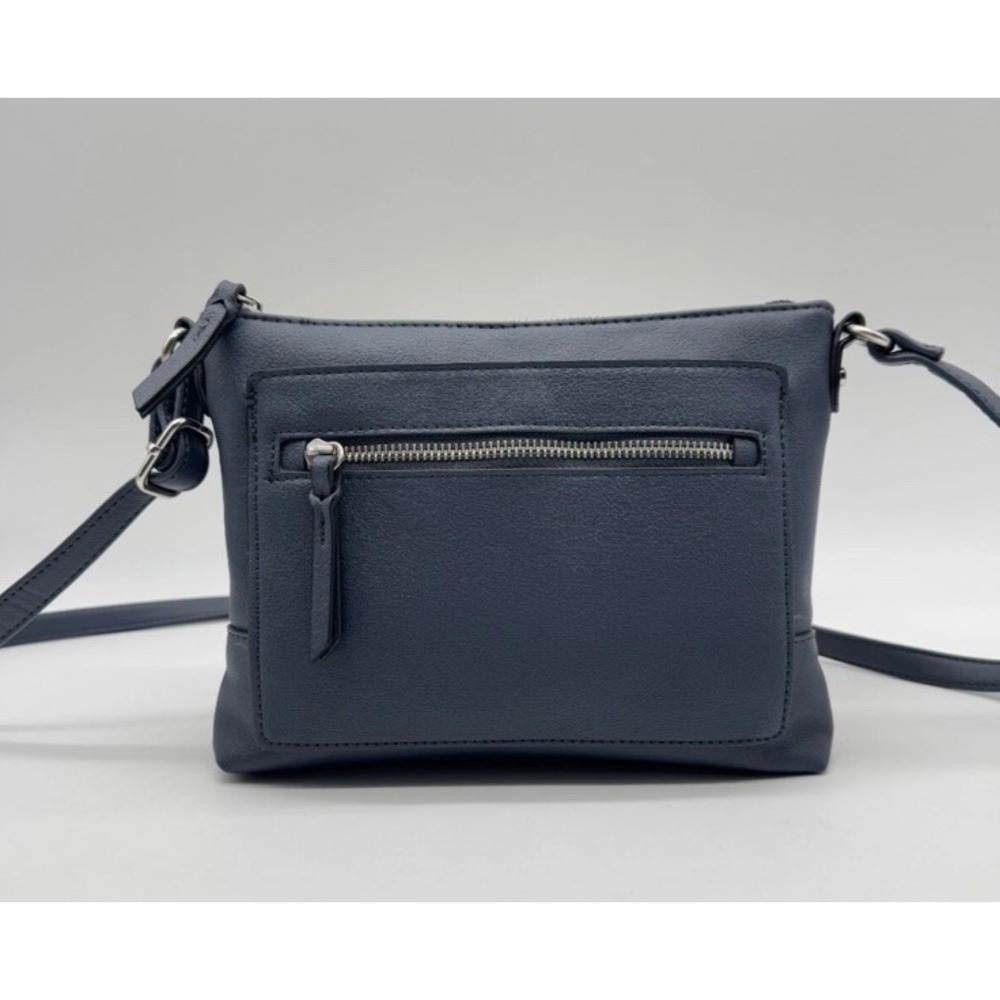 Style & Co Hudsonn North South soft faux-leather crossbody bag -Navy blue‎ NWOT
